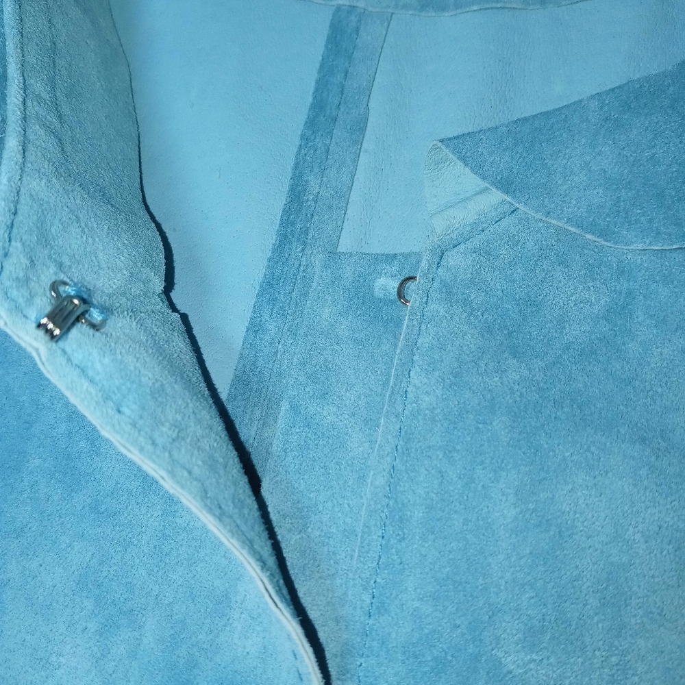 Bagatelle shirt blue suede vintage - Picture 4 of 9